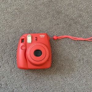 Orange Polaroid Camera